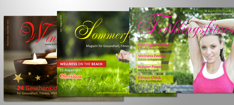 Printwerbung Wellnessmagazin