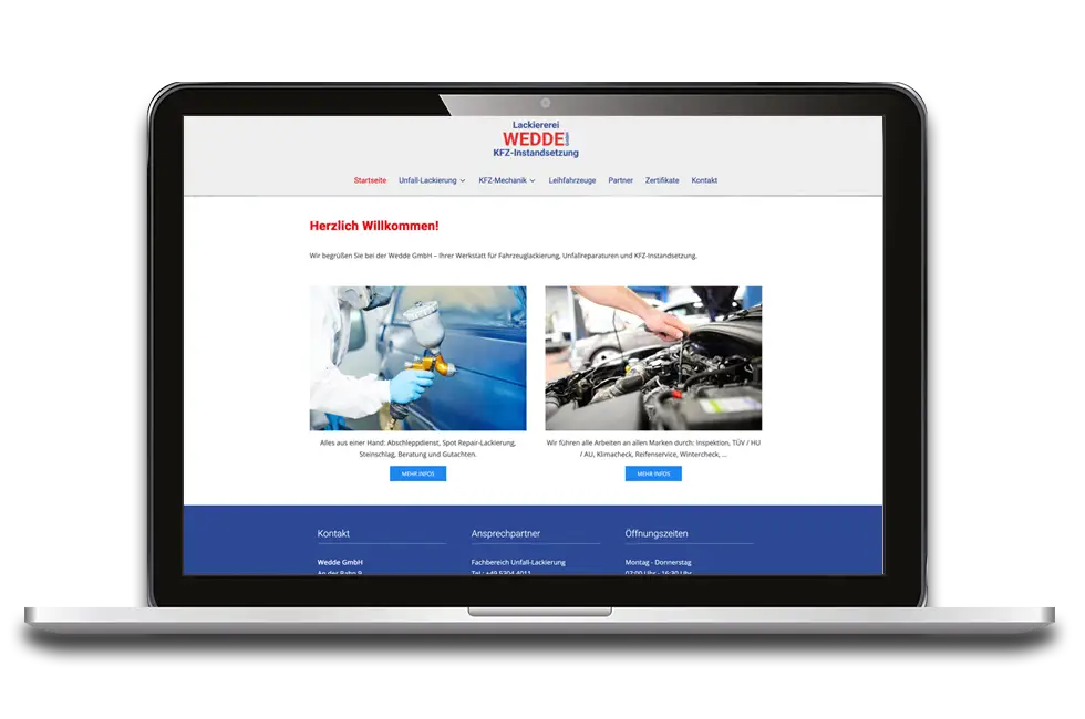 Webdesign für Handwerker – sichtbar vor Ort